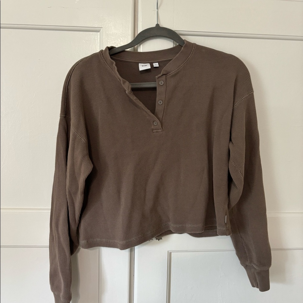 Aritzia waffle long sleeve